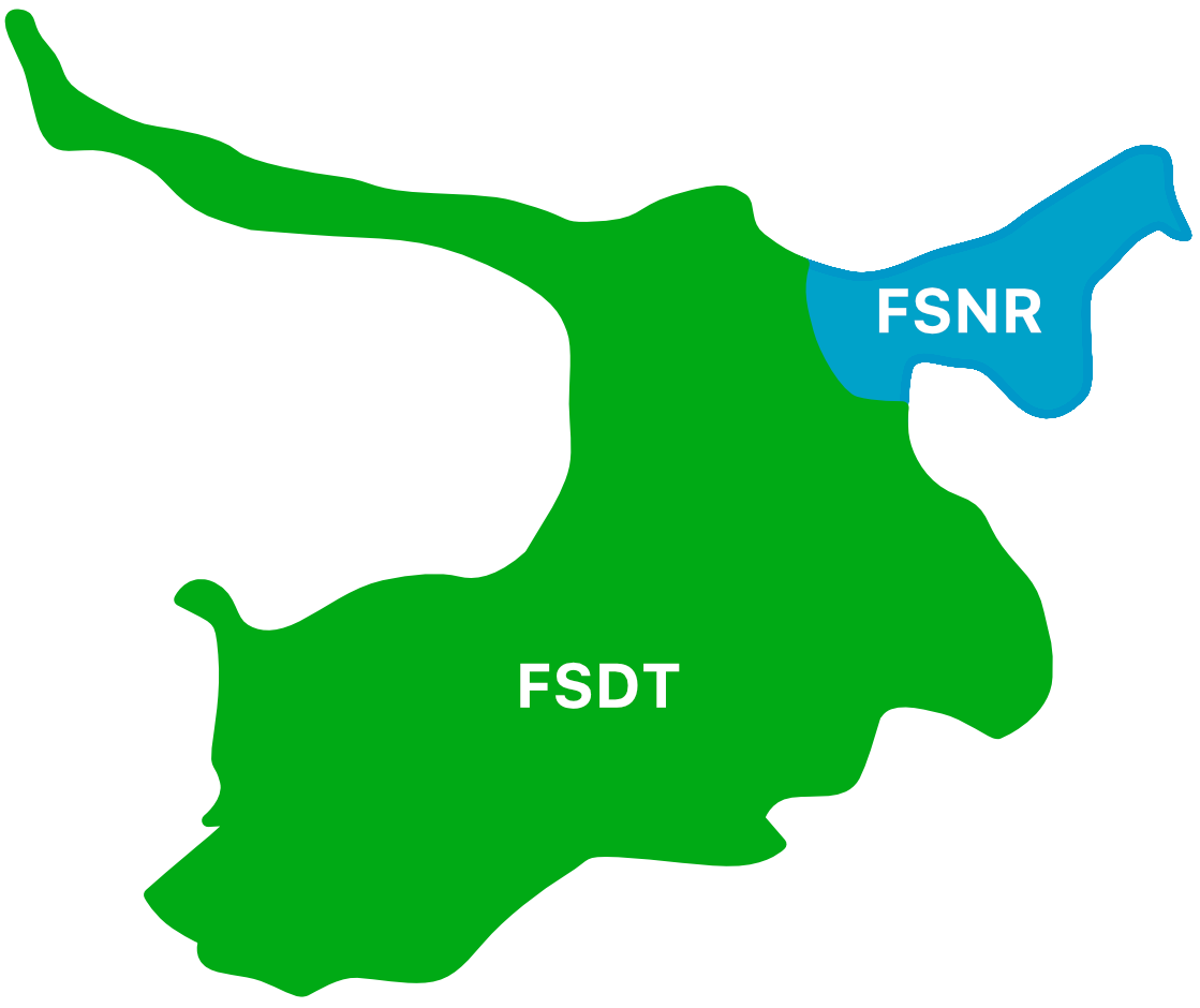 Odsherred fordelt mellem FSDT og FSNR